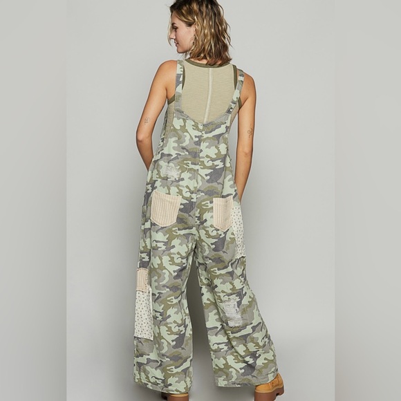 POL POL Overall Patch Detailing Vintage Washing - Camo Multi - Picture 3 of 3